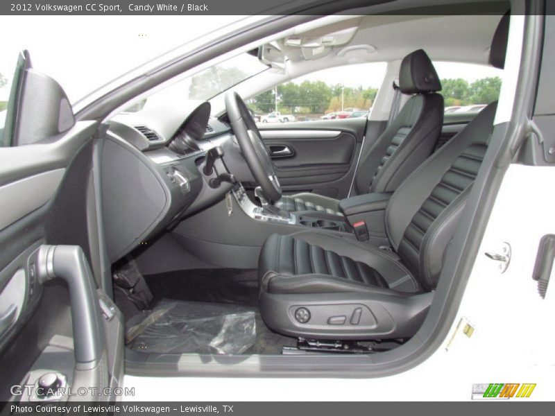 Candy White / Black 2012 Volkswagen CC Sport