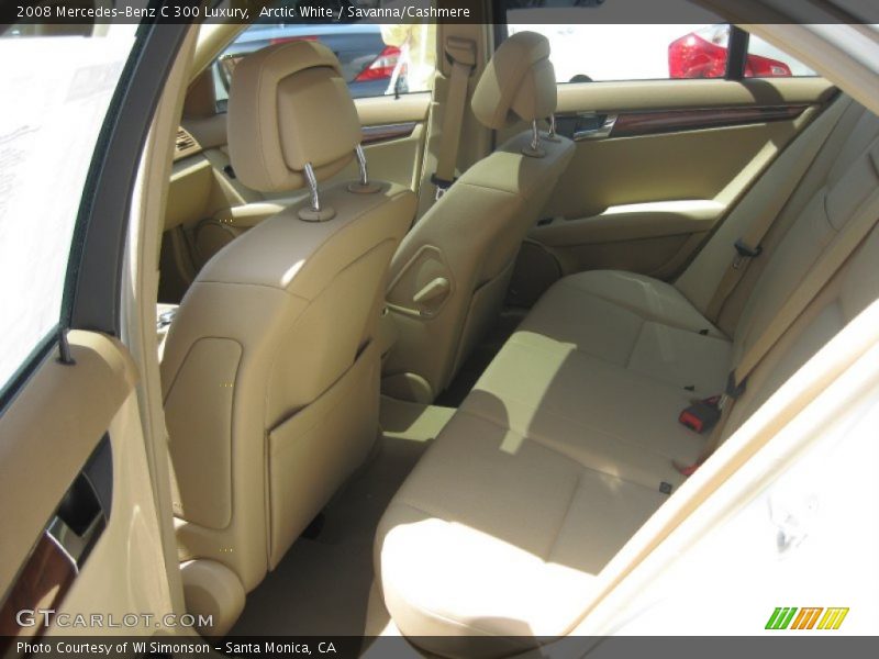 Arctic White / Savanna/Cashmere 2008 Mercedes-Benz C 300 Luxury