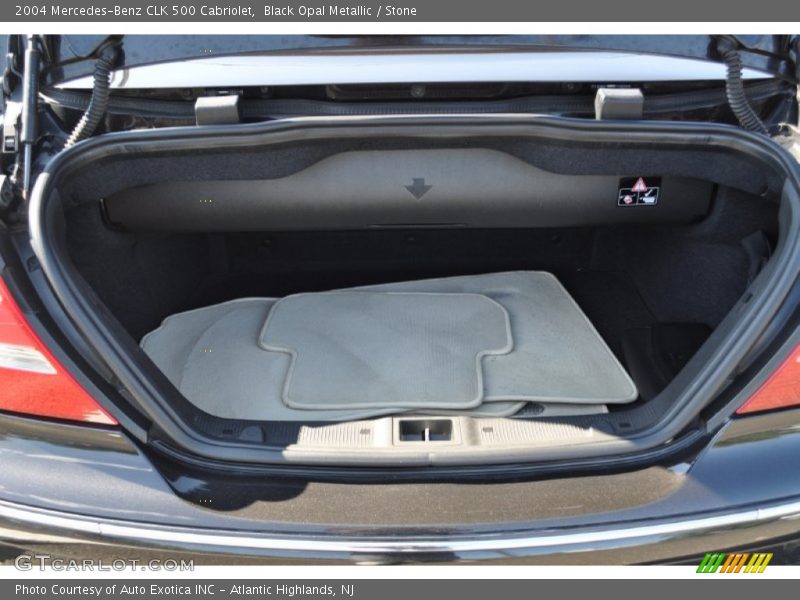 Black Opal Metallic / Stone 2004 Mercedes-Benz CLK 500 Cabriolet