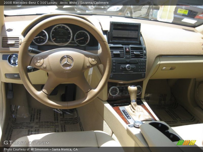 Arctic White / Savanna/Cashmere 2008 Mercedes-Benz C 300 Luxury