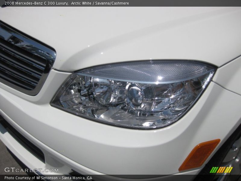 Arctic White / Savanna/Cashmere 2008 Mercedes-Benz C 300 Luxury