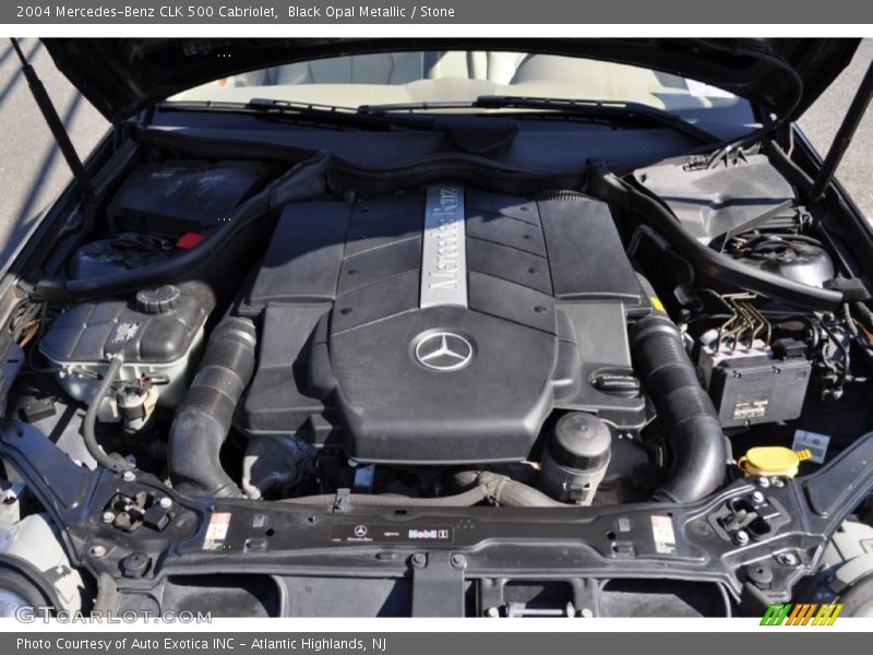 Black Opal Metallic / Stone 2004 Mercedes-Benz CLK 500 Cabriolet