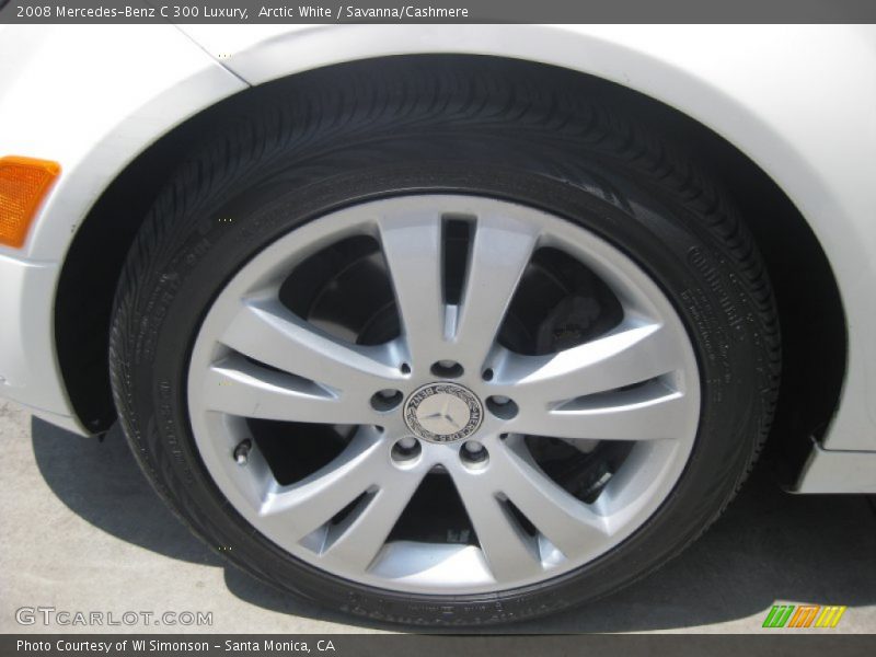 Arctic White / Savanna/Cashmere 2008 Mercedes-Benz C 300 Luxury