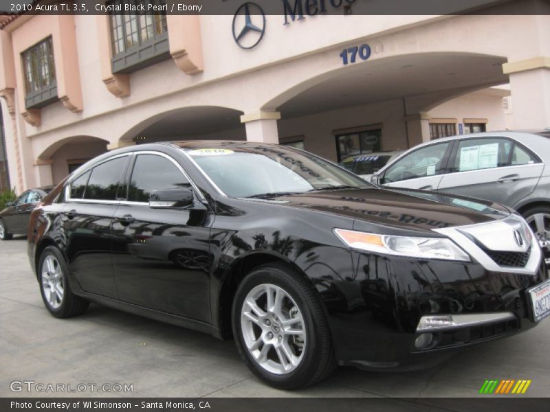 Crystal Black Pearl / Ebony 2010 Acura TL 3.5