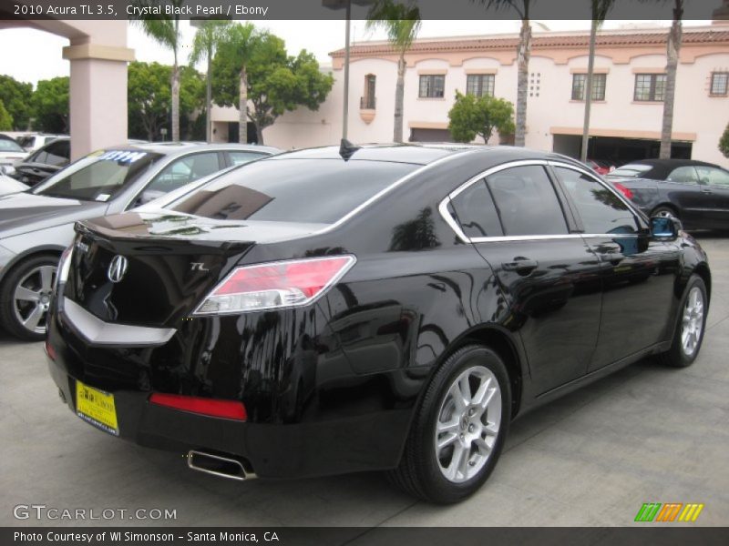 Crystal Black Pearl / Ebony 2010 Acura TL 3.5