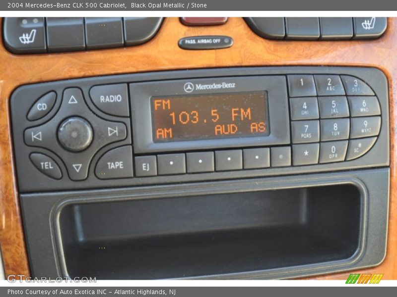 Black Opal Metallic / Stone 2004 Mercedes-Benz CLK 500 Cabriolet