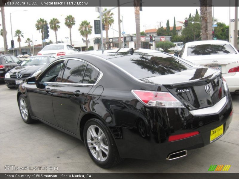 Crystal Black Pearl / Ebony 2010 Acura TL 3.5