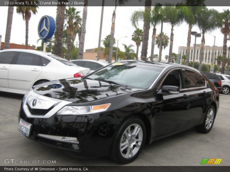 Crystal Black Pearl / Ebony 2010 Acura TL 3.5