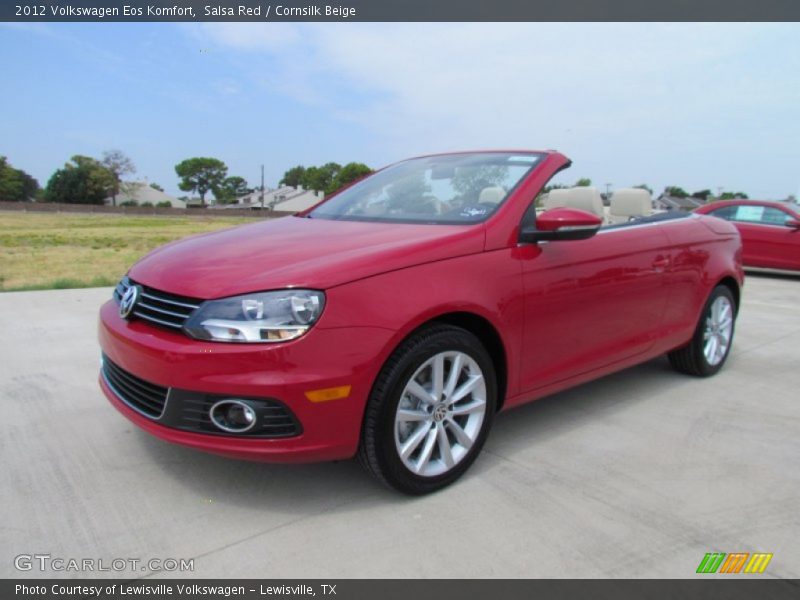 Salsa Red / Cornsilk Beige 2012 Volkswagen Eos Komfort