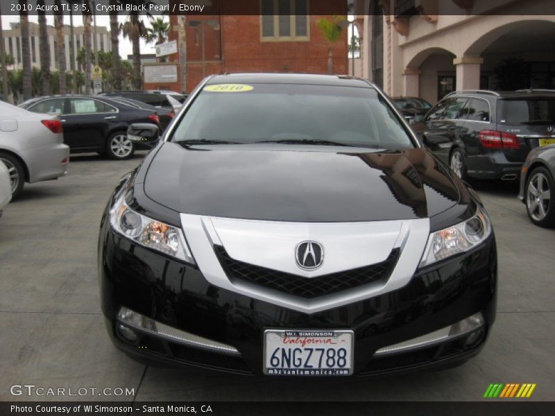 Crystal Black Pearl / Ebony 2010 Acura TL 3.5