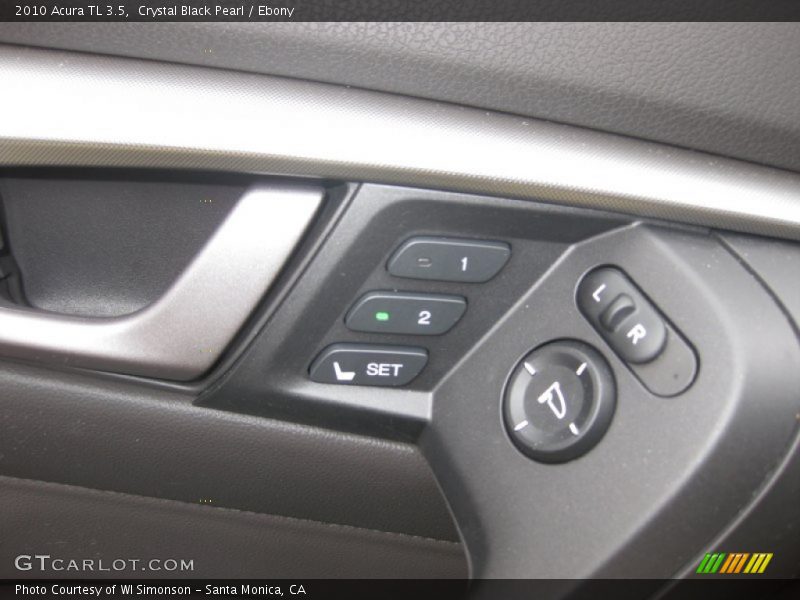 Crystal Black Pearl / Ebony 2010 Acura TL 3.5
