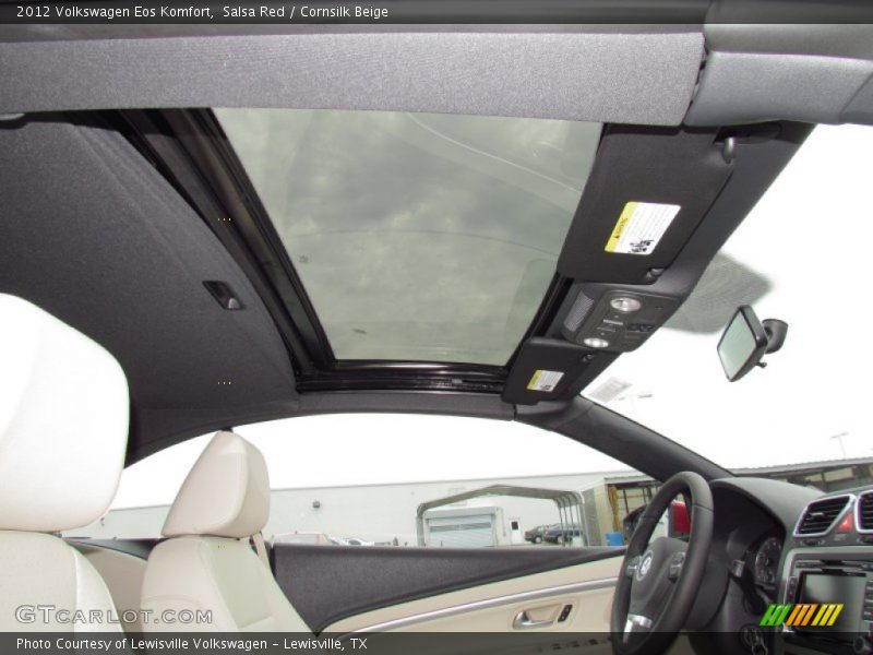 Salsa Red / Cornsilk Beige 2012 Volkswagen Eos Komfort
