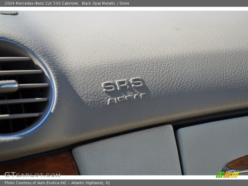 Black Opal Metallic / Stone 2004 Mercedes-Benz CLK 500 Cabriolet