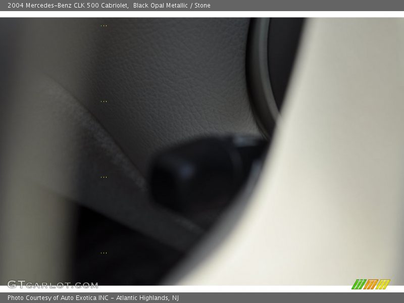 Black Opal Metallic / Stone 2004 Mercedes-Benz CLK 500 Cabriolet