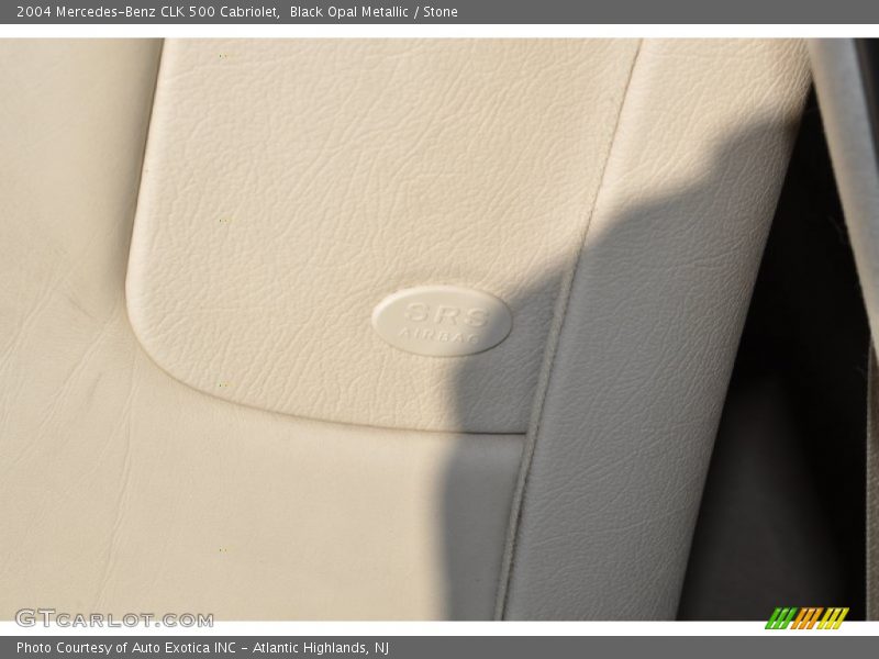 Black Opal Metallic / Stone 2004 Mercedes-Benz CLK 500 Cabriolet