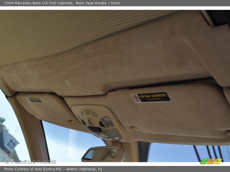 Black Opal Metallic / Stone 2004 Mercedes-Benz CLK 500 Cabriolet