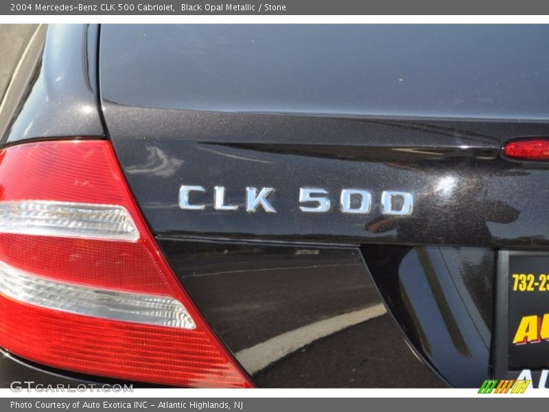 Black Opal Metallic / Stone 2004 Mercedes-Benz CLK 500 Cabriolet