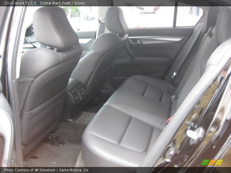 Crystal Black Pearl / Ebony 2010 Acura TL 3.5