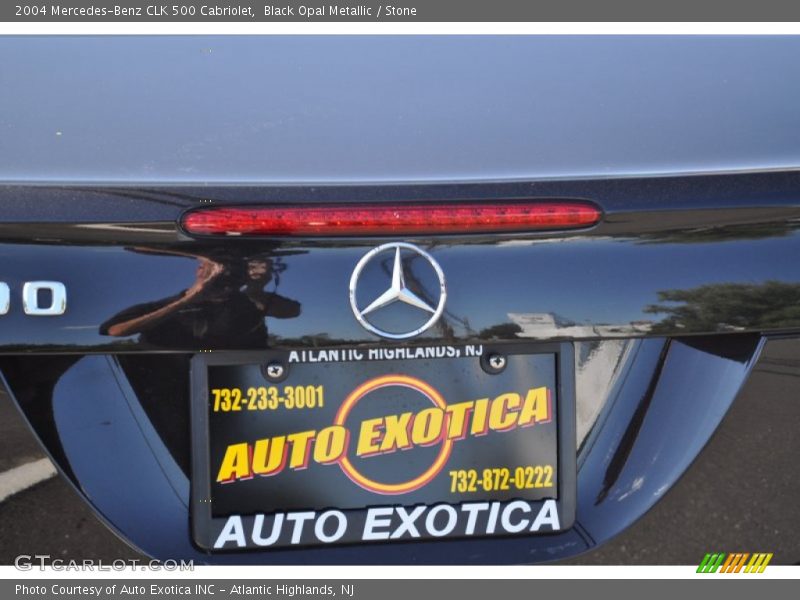 Black Opal Metallic / Stone 2004 Mercedes-Benz CLK 500 Cabriolet