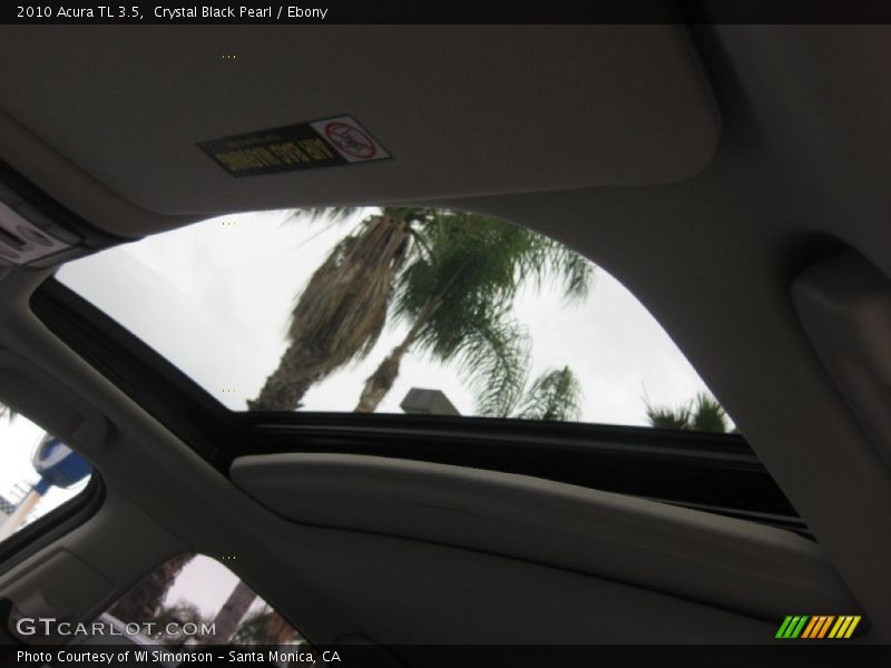Crystal Black Pearl / Ebony 2010 Acura TL 3.5