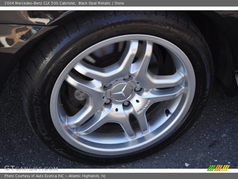 Black Opal Metallic / Stone 2004 Mercedes-Benz CLK 500 Cabriolet