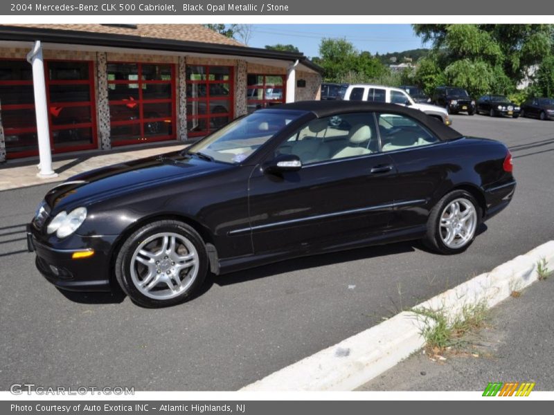 Black Opal Metallic / Stone 2004 Mercedes-Benz CLK 500 Cabriolet