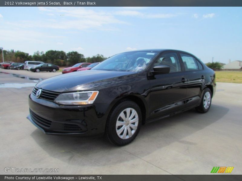 Black / Titan Black 2012 Volkswagen Jetta S Sedan