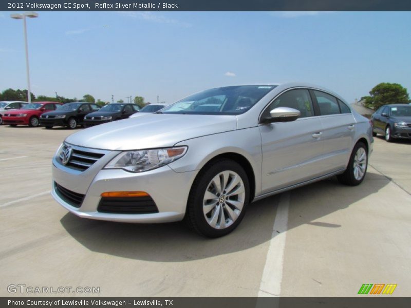 Reflex Silver Metallic / Black 2012 Volkswagen CC Sport