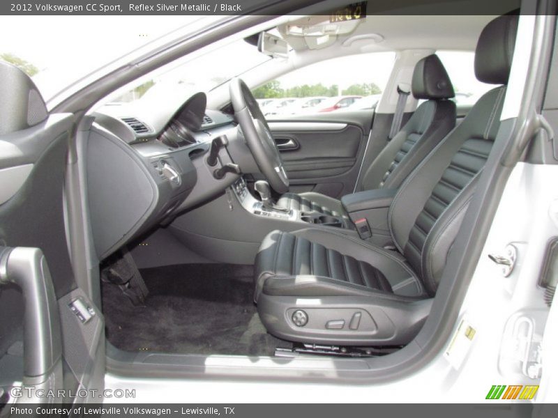 Reflex Silver Metallic / Black 2012 Volkswagen CC Sport