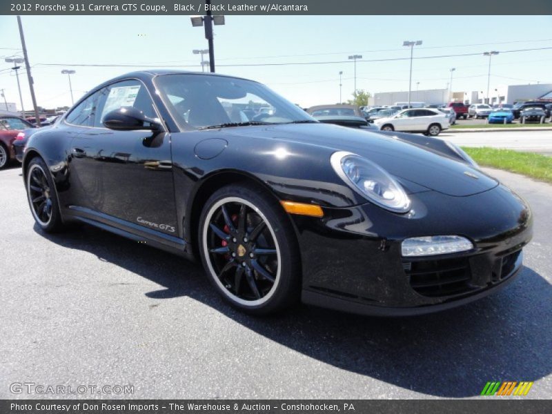 Black / Black Leather w/Alcantara 2012 Porsche 911 Carrera GTS Coupe