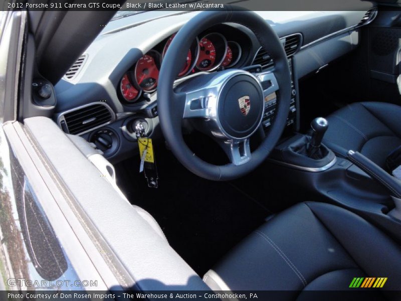 Black / Black Leather w/Alcantara 2012 Porsche 911 Carrera GTS Coupe