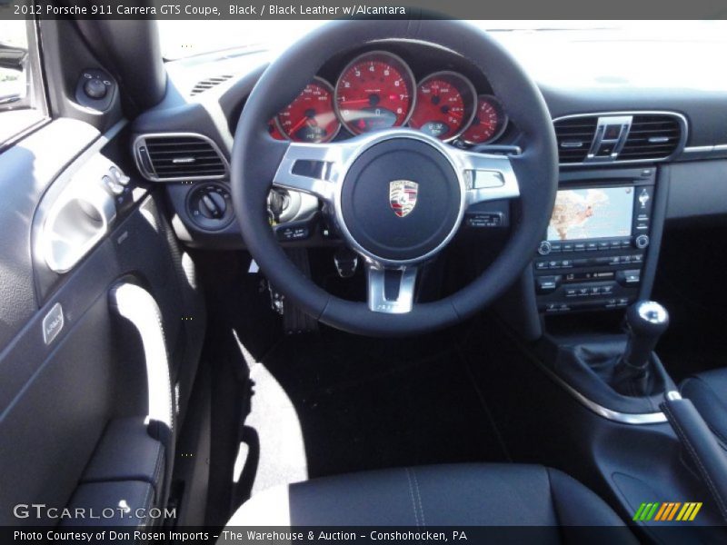 Black / Black Leather w/Alcantara 2012 Porsche 911 Carrera GTS Coupe