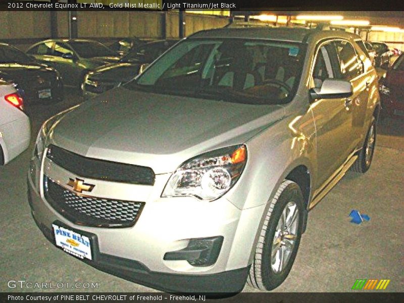 Gold Mist Metallic / Light Titanium/Jet Black 2012 Chevrolet Equinox LT AWD