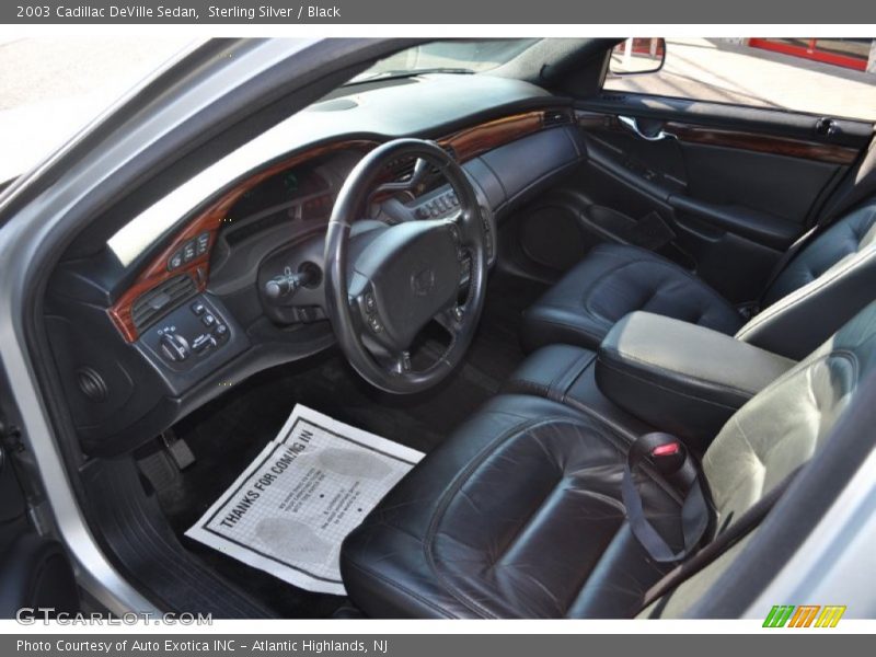 Sterling Silver / Black 2003 Cadillac DeVille Sedan