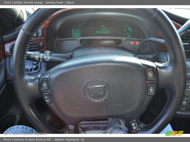 Sterling Silver / Black 2003 Cadillac DeVille Sedan
