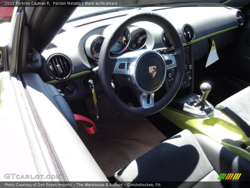 Peridot Metallic / Black w/Alcantara 2012 Porsche Cayman R