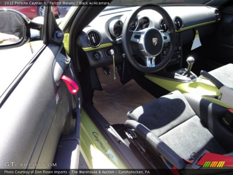 Peridot Metallic / Black w/Alcantara 2012 Porsche Cayman R
