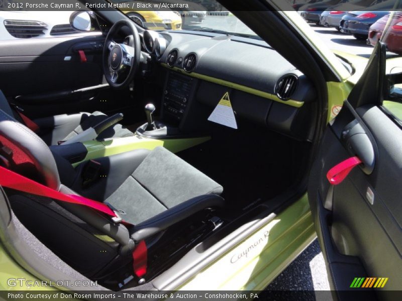 Peridot Metallic / Black w/Alcantara 2012 Porsche Cayman R