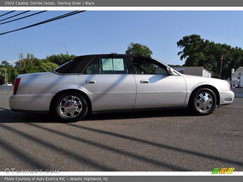 Sterling Silver / Black 2003 Cadillac DeVille Sedan