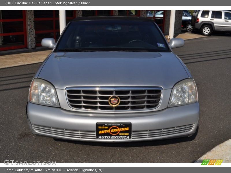 Sterling Silver / Black 2003 Cadillac DeVille Sedan