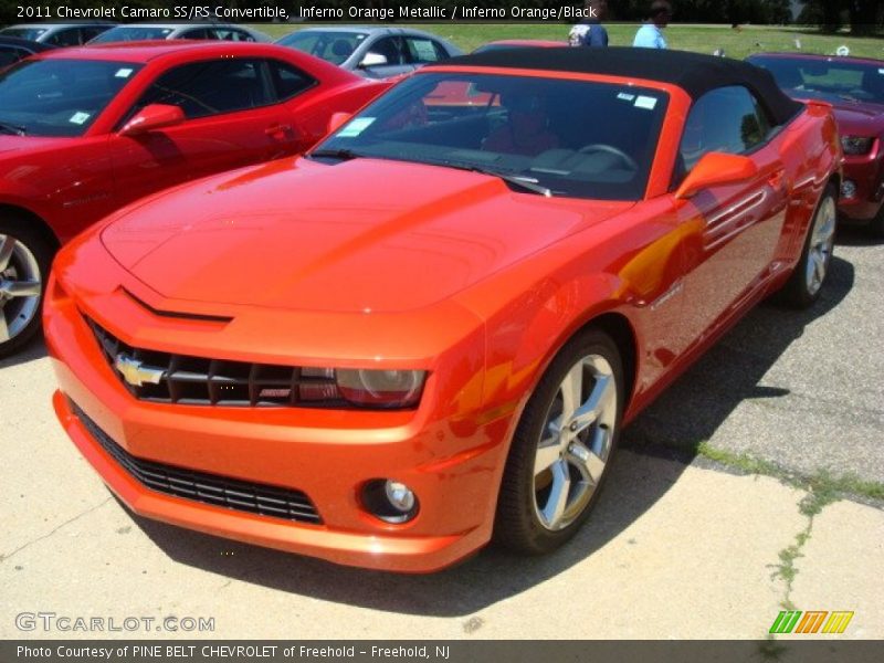 Inferno Orange Metallic / Inferno Orange/Black 2011 Chevrolet Camaro SS/RS Convertible