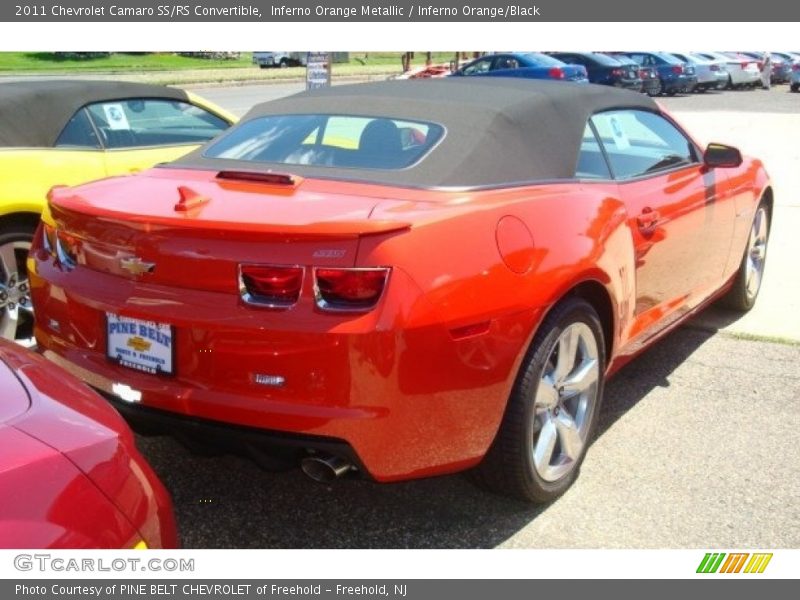 Inferno Orange Metallic / Inferno Orange/Black 2011 Chevrolet Camaro SS/RS Convertible