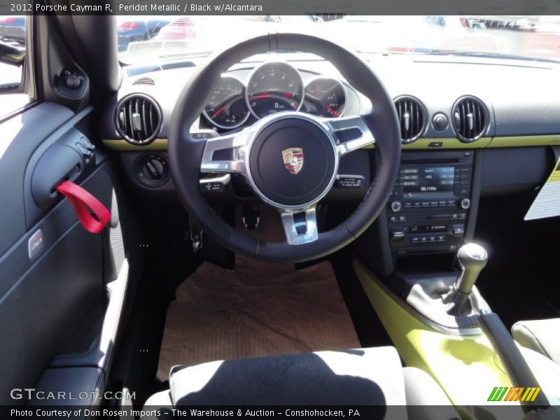 Peridot Metallic / Black w/Alcantara 2012 Porsche Cayman R