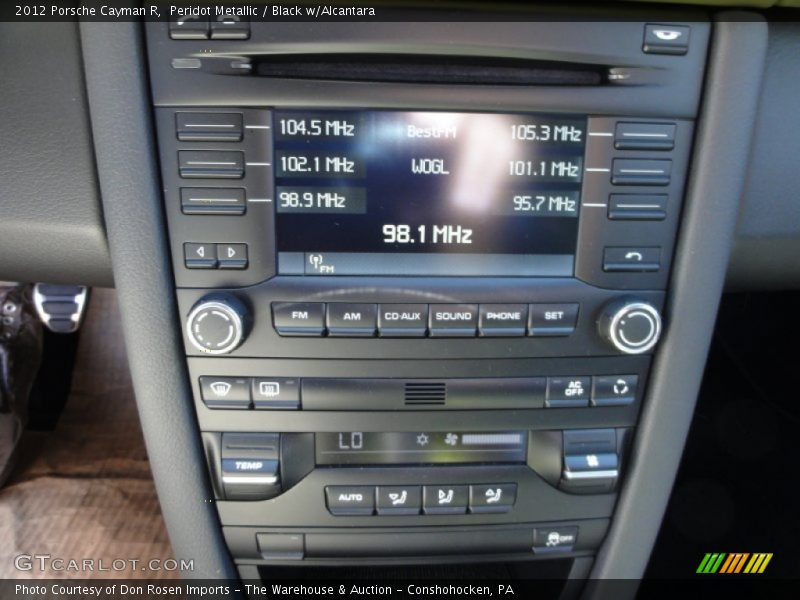 Controls of 2012 Cayman R