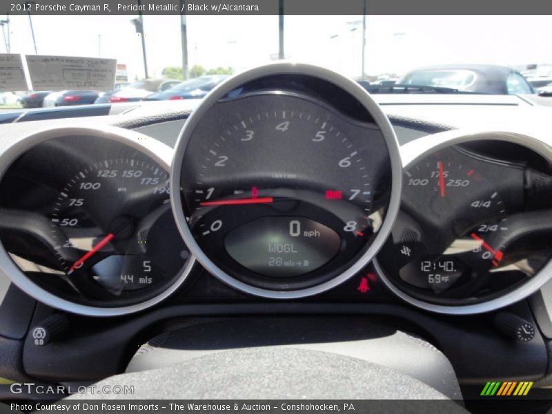  2012 Cayman R R Gauges