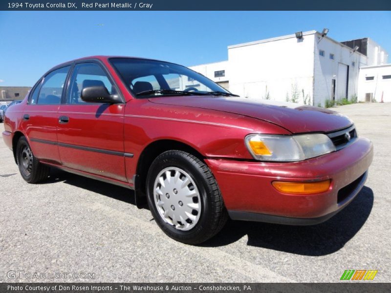 Red Pearl Metallic / Gray 1994 Toyota Corolla DX