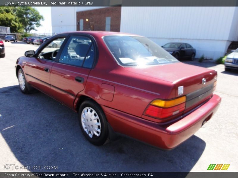 Red Pearl Metallic / Gray 1994 Toyota Corolla DX