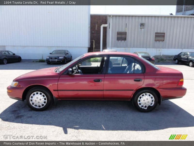 Red Pearl Metallic / Gray 1994 Toyota Corolla DX