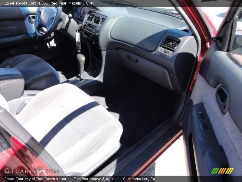 Red Pearl Metallic / Gray 1994 Toyota Corolla DX