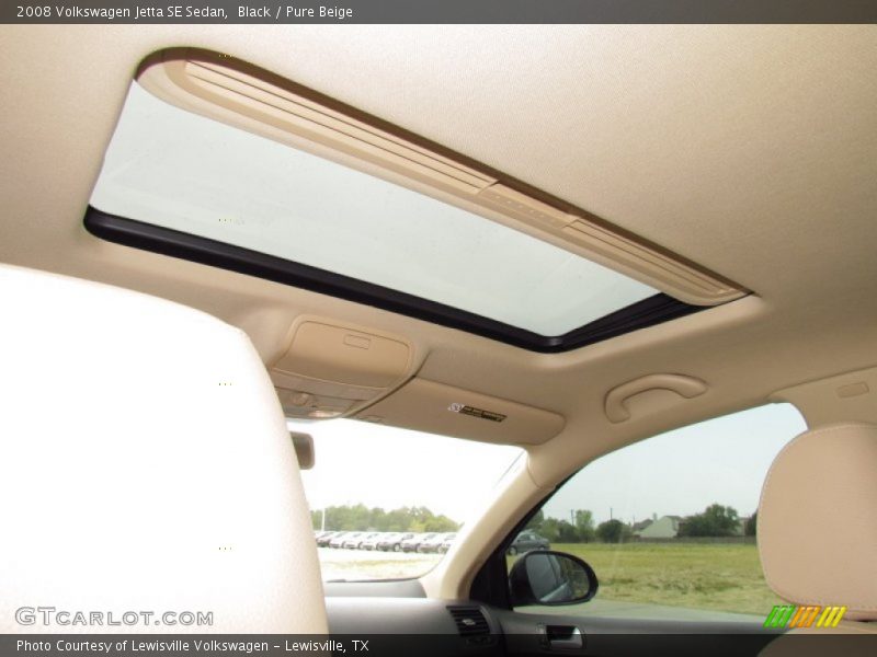 Black / Pure Beige 2008 Volkswagen Jetta SE Sedan